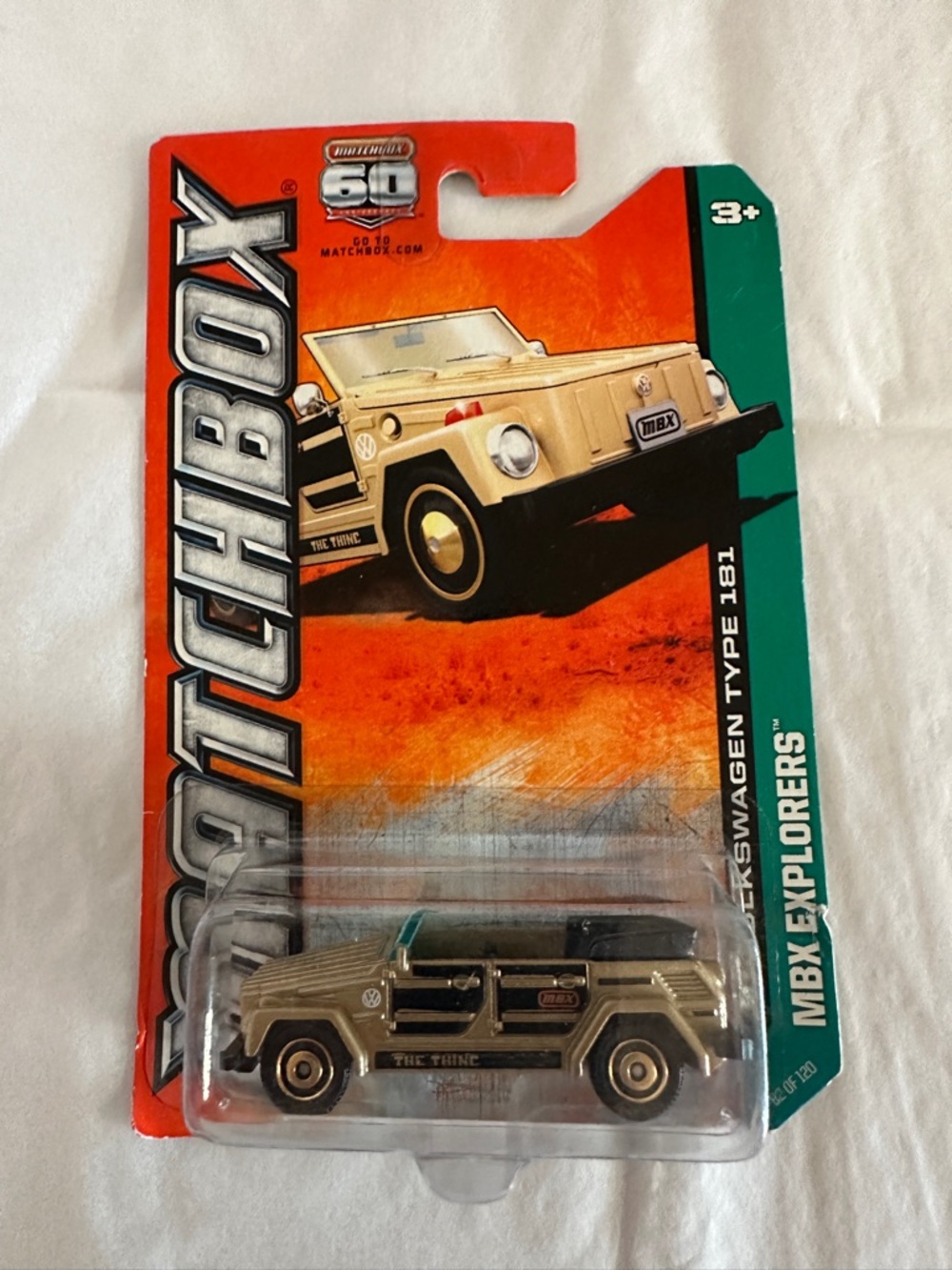 MBX Volkswagen Explorers-Type 181 -Gold Die-Cast Toy Car